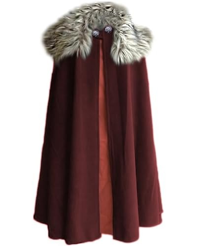 Mens viking cloak fur - mens,